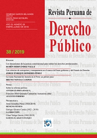 Revista Peruana de Derecho Publico Nº 38 | García Belaunde, Domingo