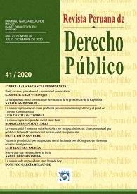 Revista Peruana de Derecho Publico Nº 41 | García Belaunde, Domingo